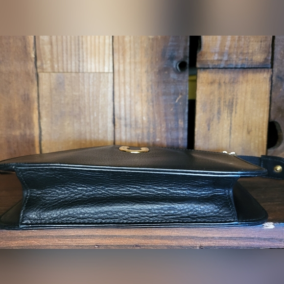 Gucci Bag Gucci Horseshoe Clutch 100% Authentic Black Leather Crossbody Bag - Picture 7 of 11